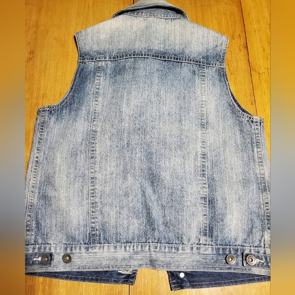 Southpole vintage denim vest Size Medium - Picture 6 of 11